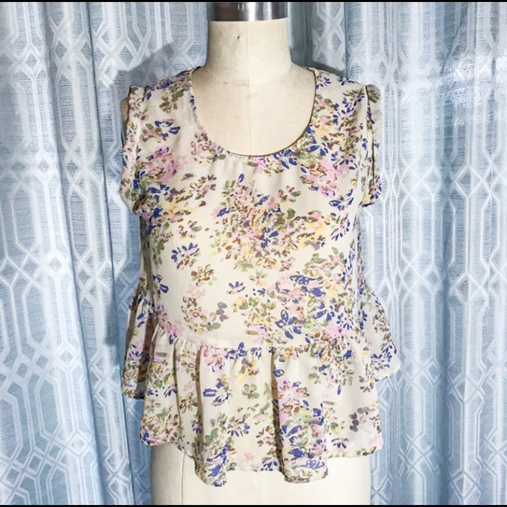 Women’s Elodie xsmall Hi-Lo Baby Doll Tank Blouse